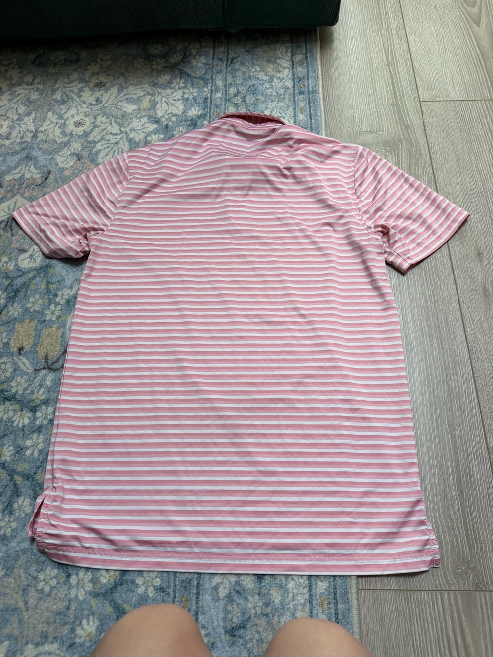 Men’s Southern Tide Brrr-eeze Driver Caravel Stripe Performance Golf Polo - Picture 5 of 5